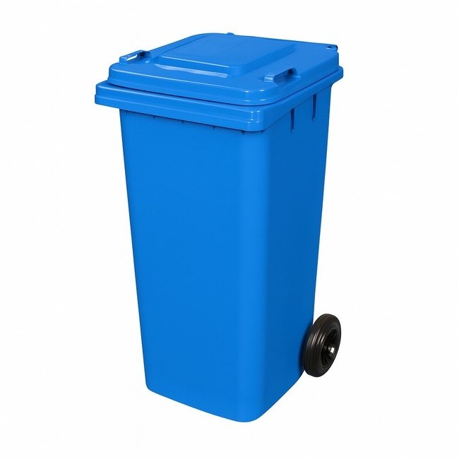 Municipal Recycling Bin 120L — Blue