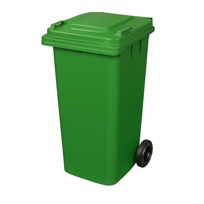 Municipal Recycling Bin 120L — Green