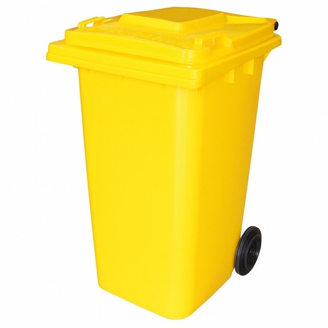 Municipal Recycling Bin 240L — Yellow