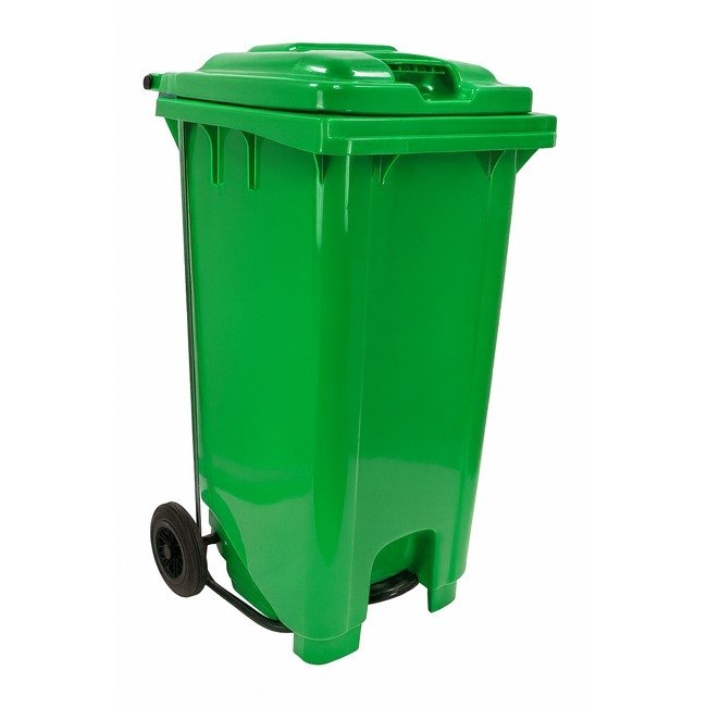 Foot Operated Pedal Bin 240L — Green