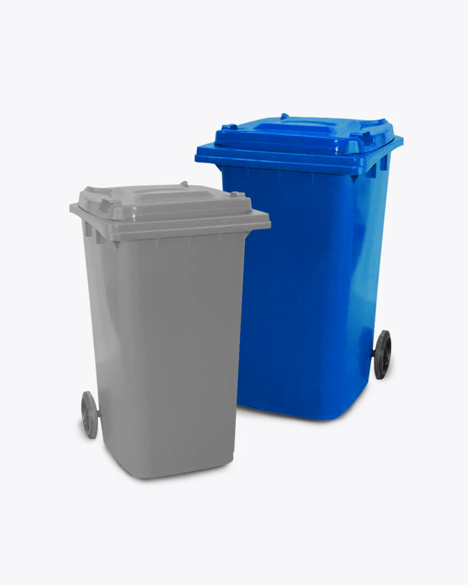 80L Wheelie Bin — Blue