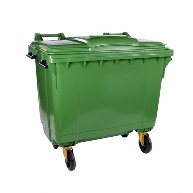1100L Wheelie Bin — Green (4-Wheel)