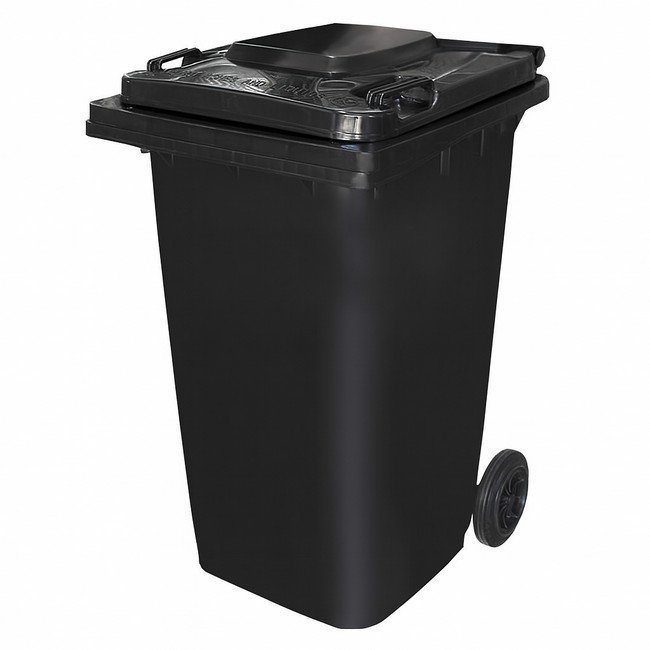 240L Wheelie Bin — Black
