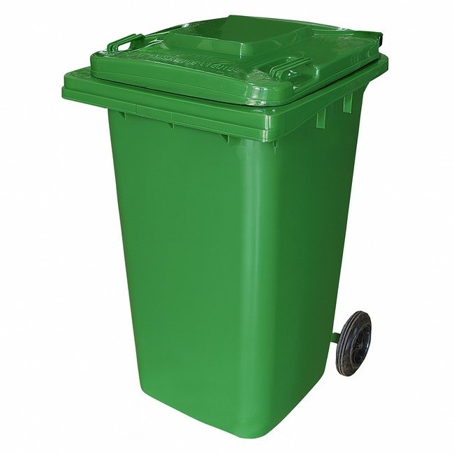 240L Wheelie Bin — Green