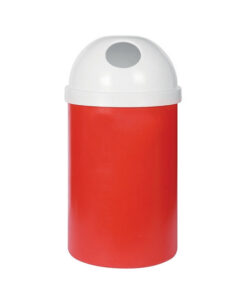 Recycle Bin with Lid - Round - Plastic - 75L - 40 (⌀) x 88 cm - LB051A