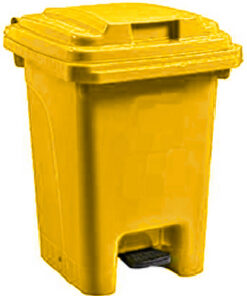 Pedal Bin - Foot Operated - 60L - Plastic - Yellow - 0213