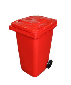 Wheelie Bin - 240L - 2 Wheel - Plastic - Red - 0088