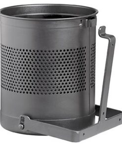 Waste Paper Bin - Wall Mounted - 250 Ø x 300 (H) mm - Black - 590BL