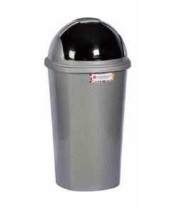 Contour 50L Plastic Dust Bin - Round Swing Lid - Colour Options - Pack of 5