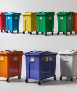 120 liter violet wheelie bin