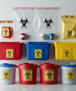250ml Base & Lid Round Sharps container
