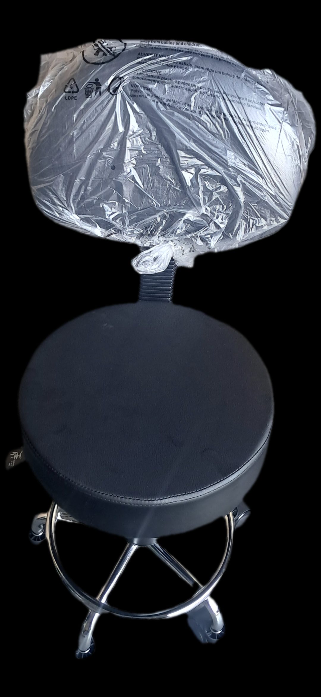Stool with backrest
