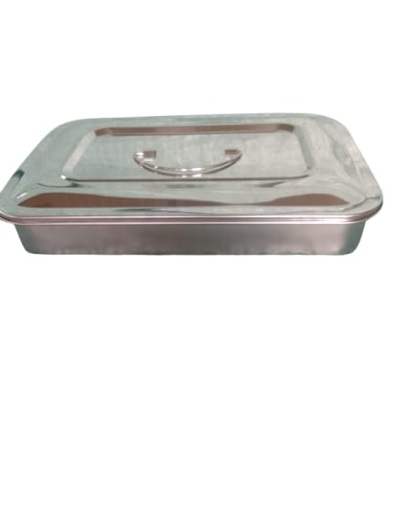 Stainless steel trays with lids